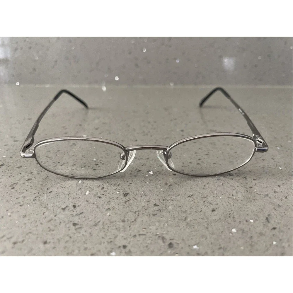 Eurosteel 78 Flex Shiny Gunmetal Eyeglasses Frames ONLY 42-19-125 Full Rim